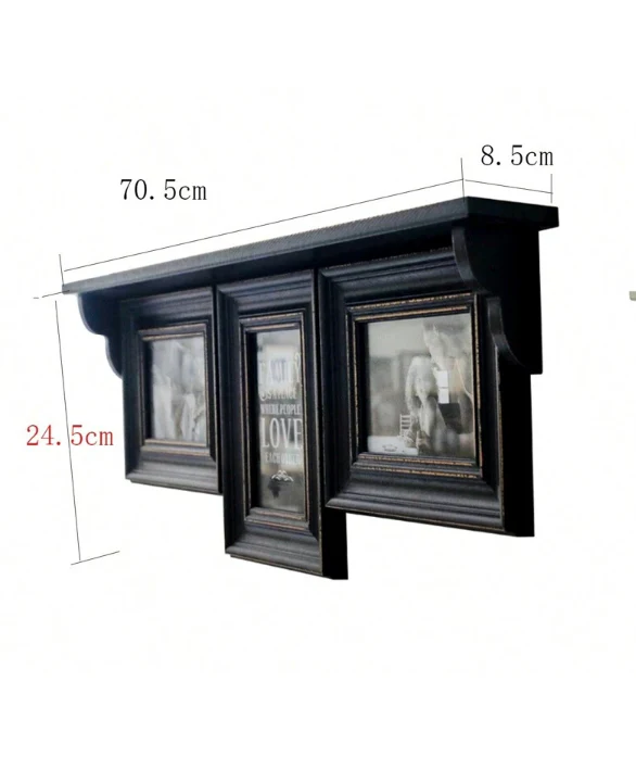 wooden shelf set of 3 photoframe - Image 5