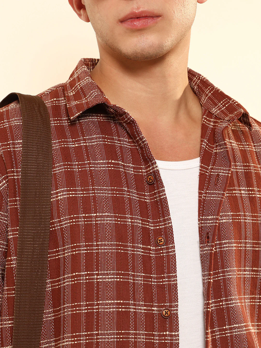 Woven Static-Plaid Shirt - Image 7