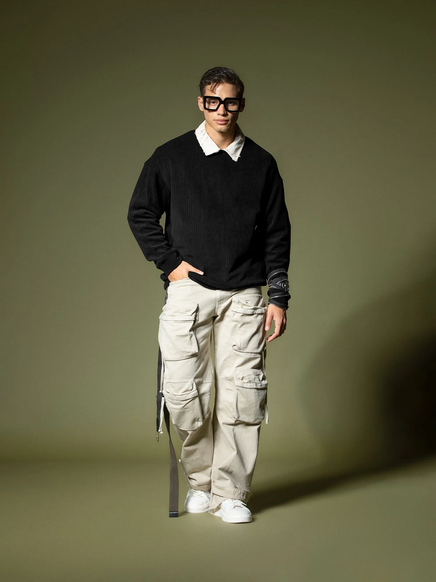 Woven texture sweatshirt - Image 33