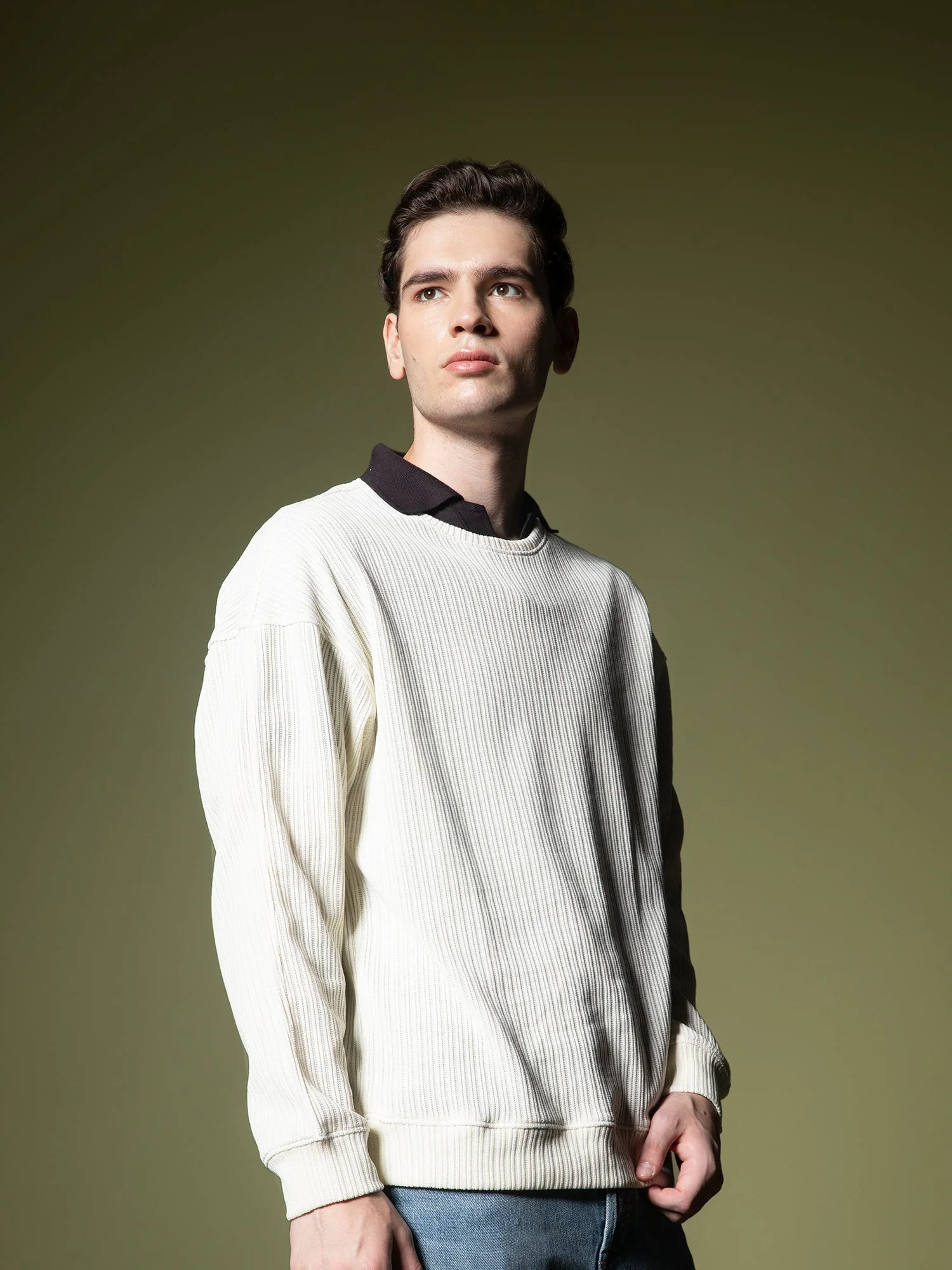 Woven texture sweatshirt - Image 36