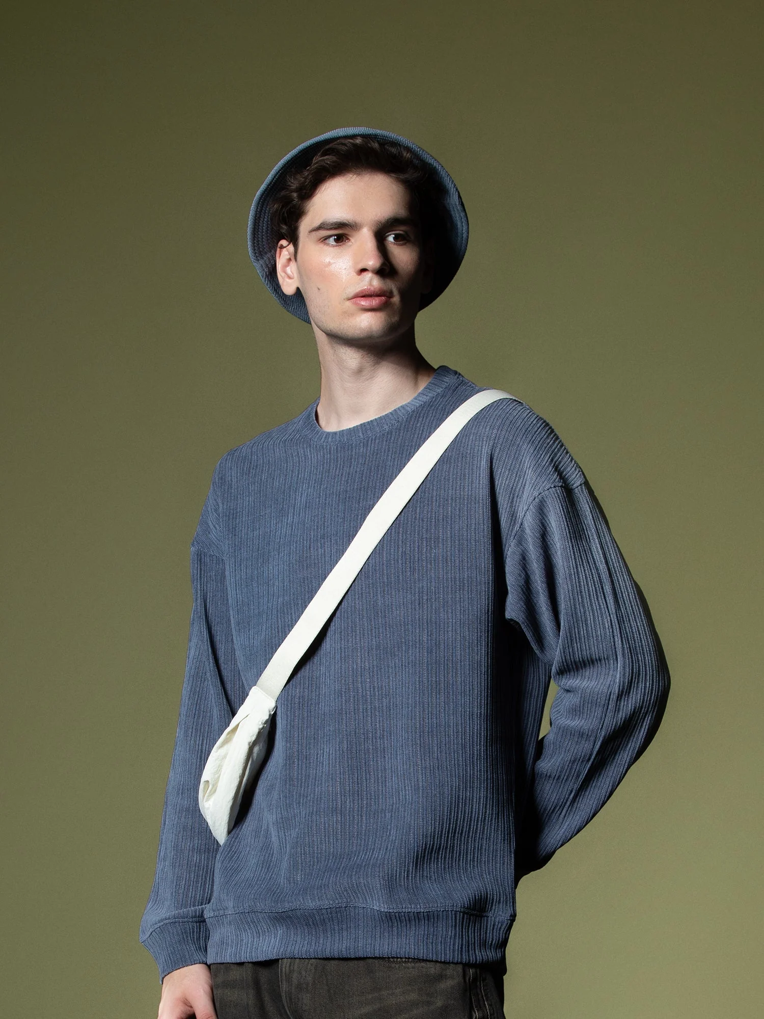 Woven texture sweatshirt - Image 29