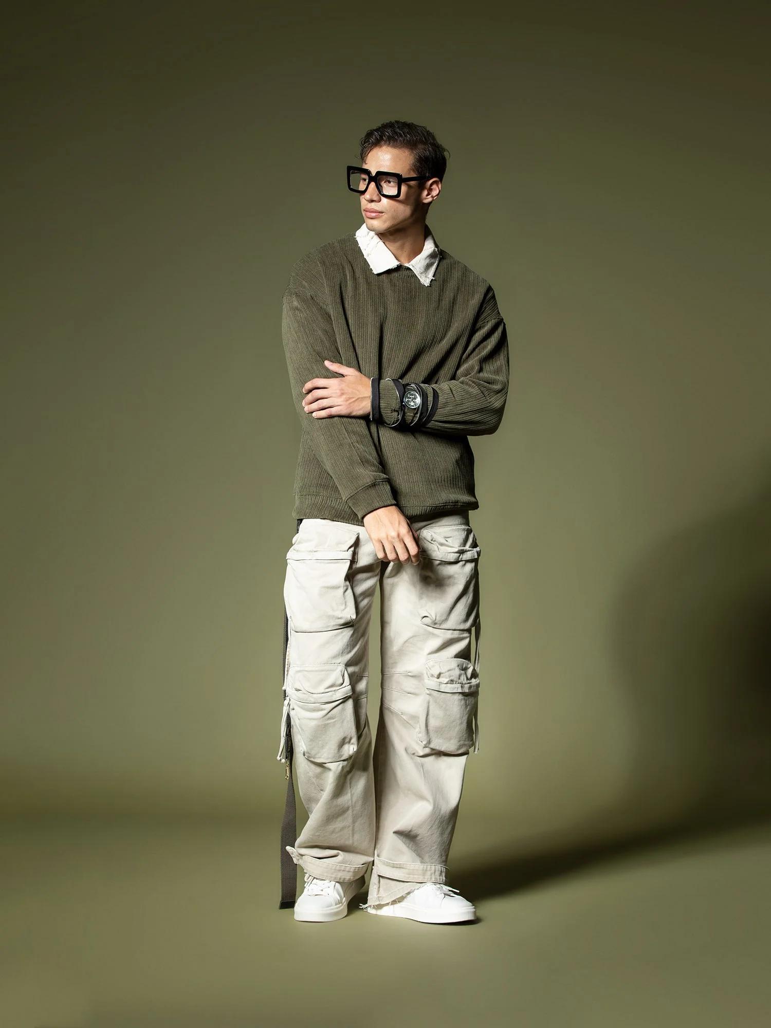 Woven texture sweatshirt - Image 37
