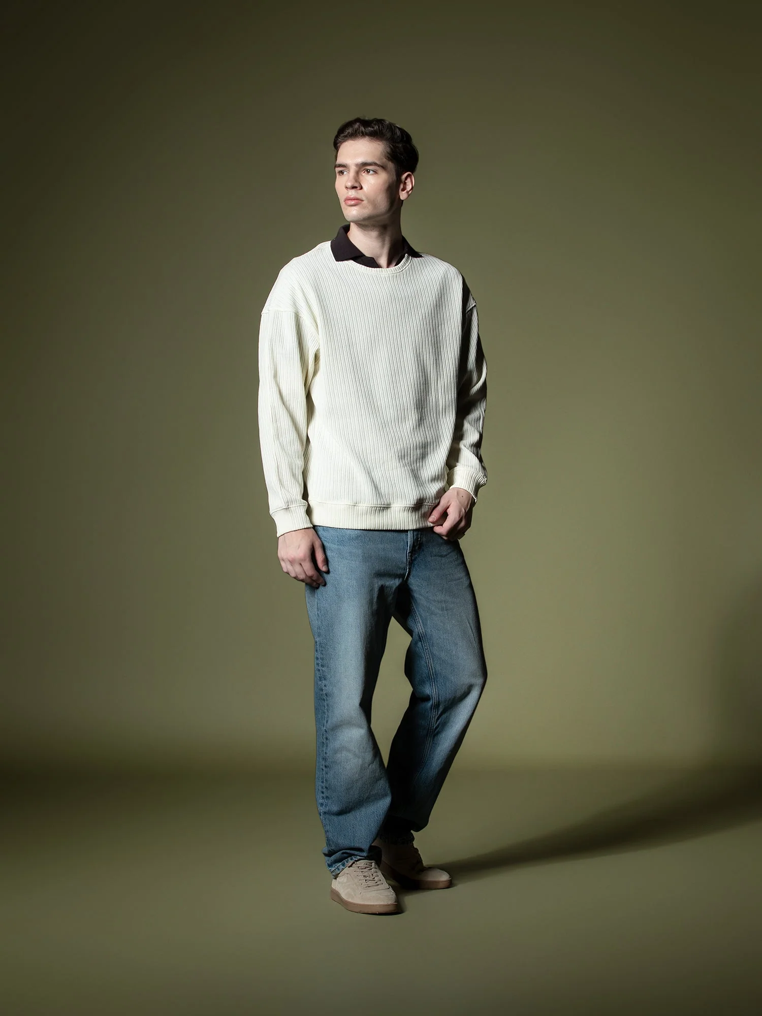 Woven texture sweatshirt - Image 5