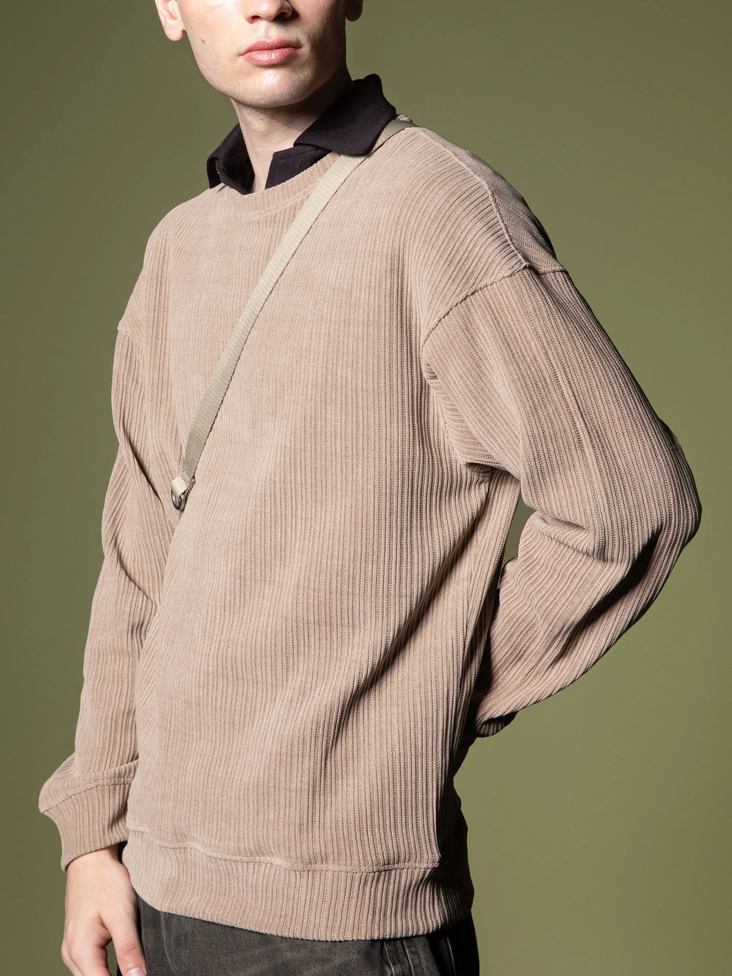 Woven texture sweatshirt - Image 2