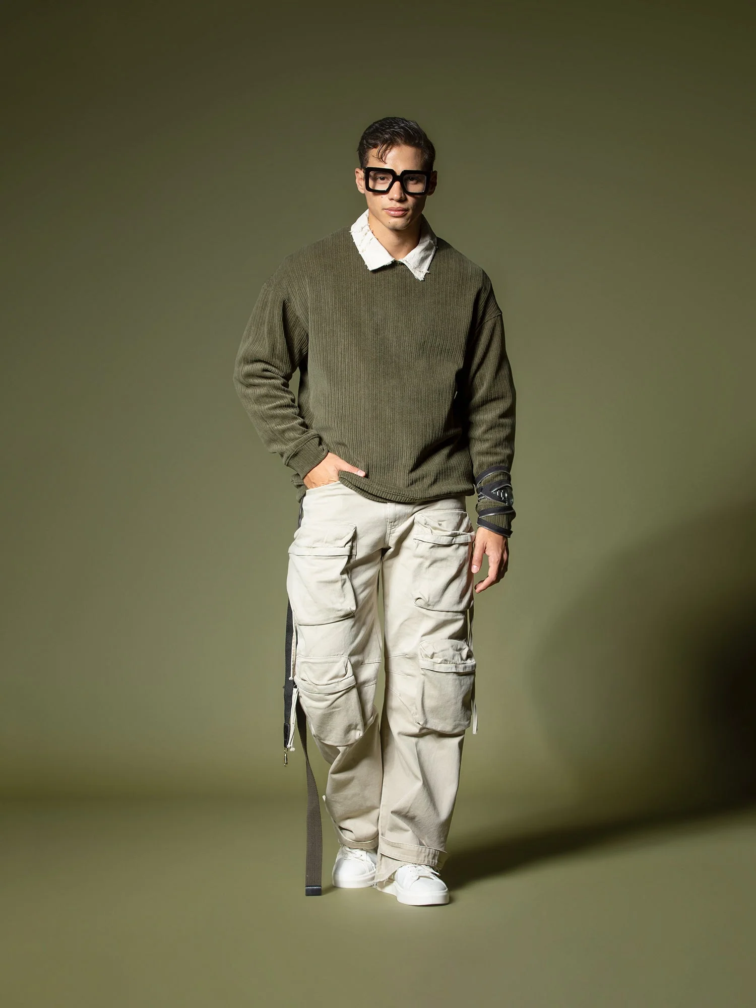 Woven texture sweatshirt - Image 20