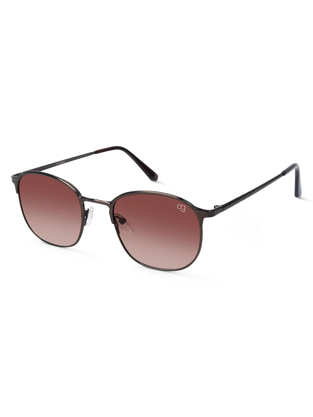 Wraith Brown Clubmaster Sunglasses - Image 9