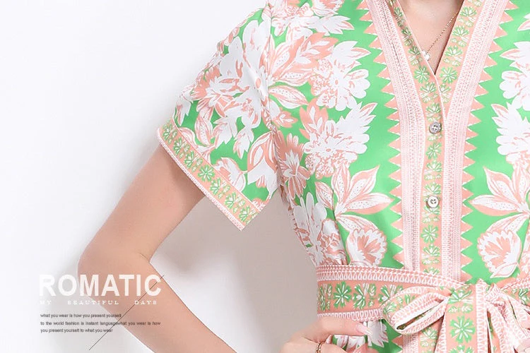 Wren Printed Wrap Dress - Image 11