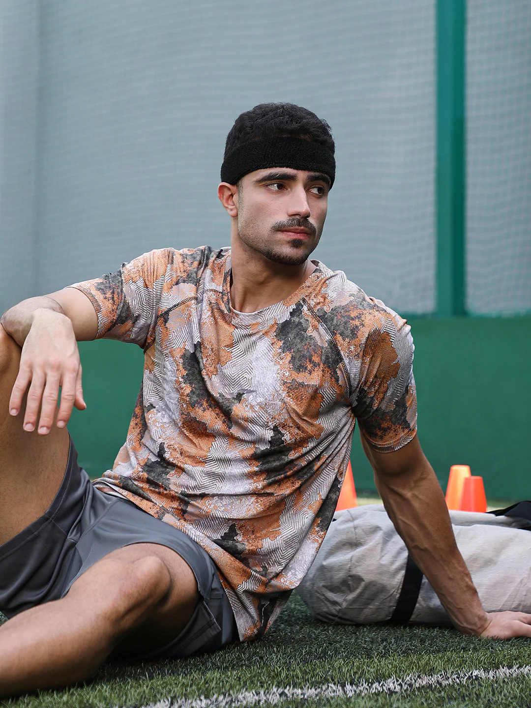 XYNG Blur-Imprint Activewear T-Shirt