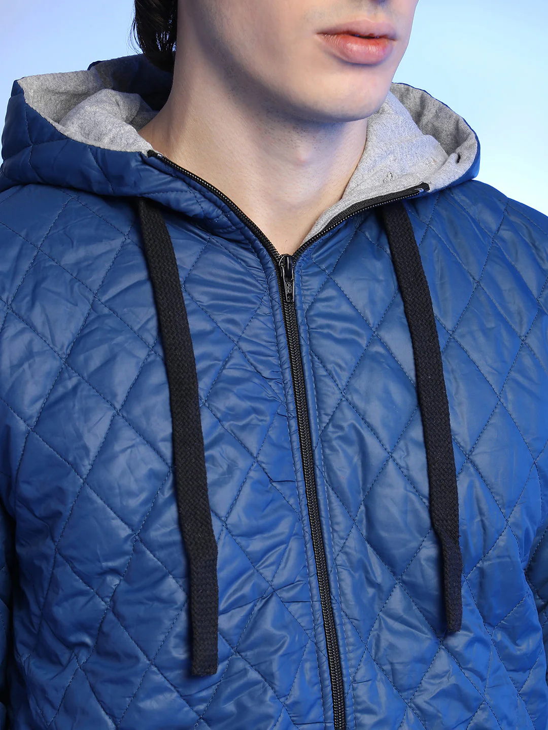 XYNG Rhombus-Quilted Bomber Jacket - Image 7