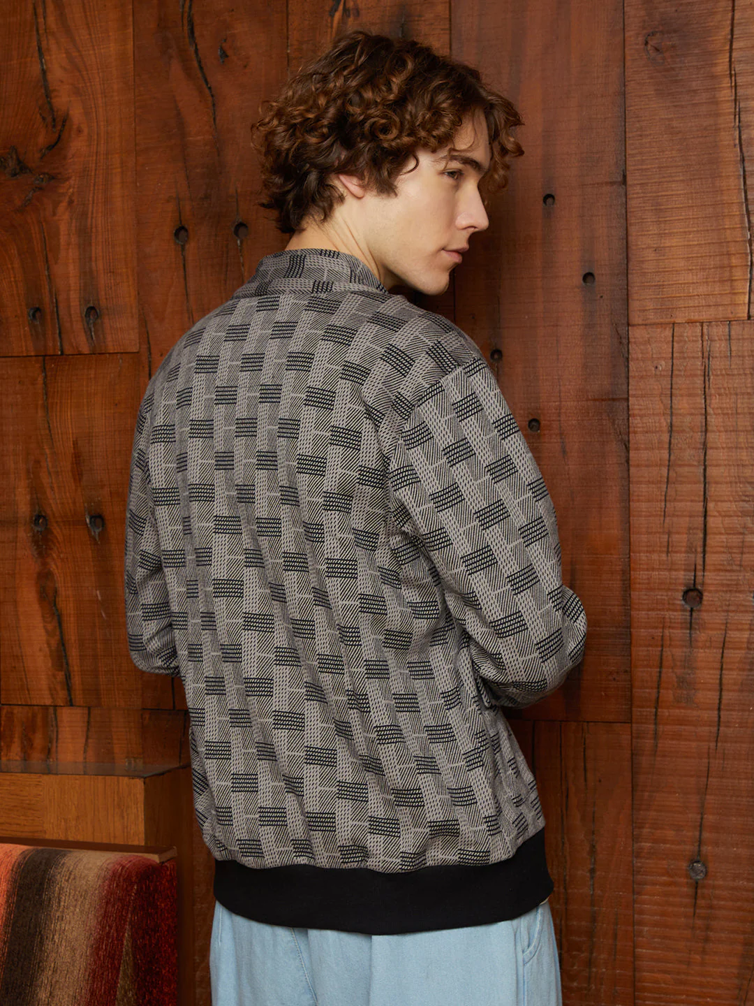 XYNG Zip-Front Brick Jacket - Image 4