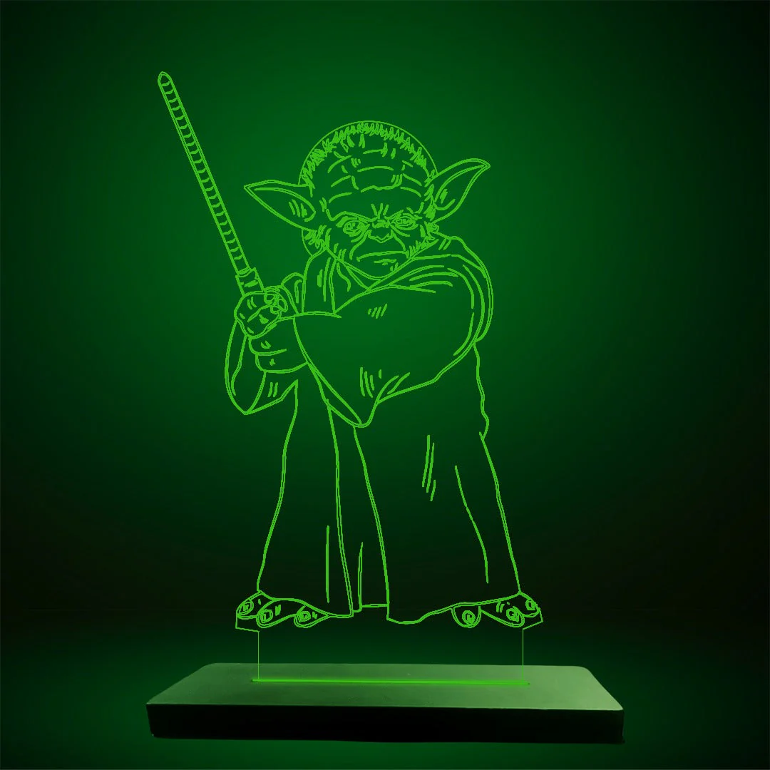 Yoda - Acrylic Lamp (19 cm) (Green)