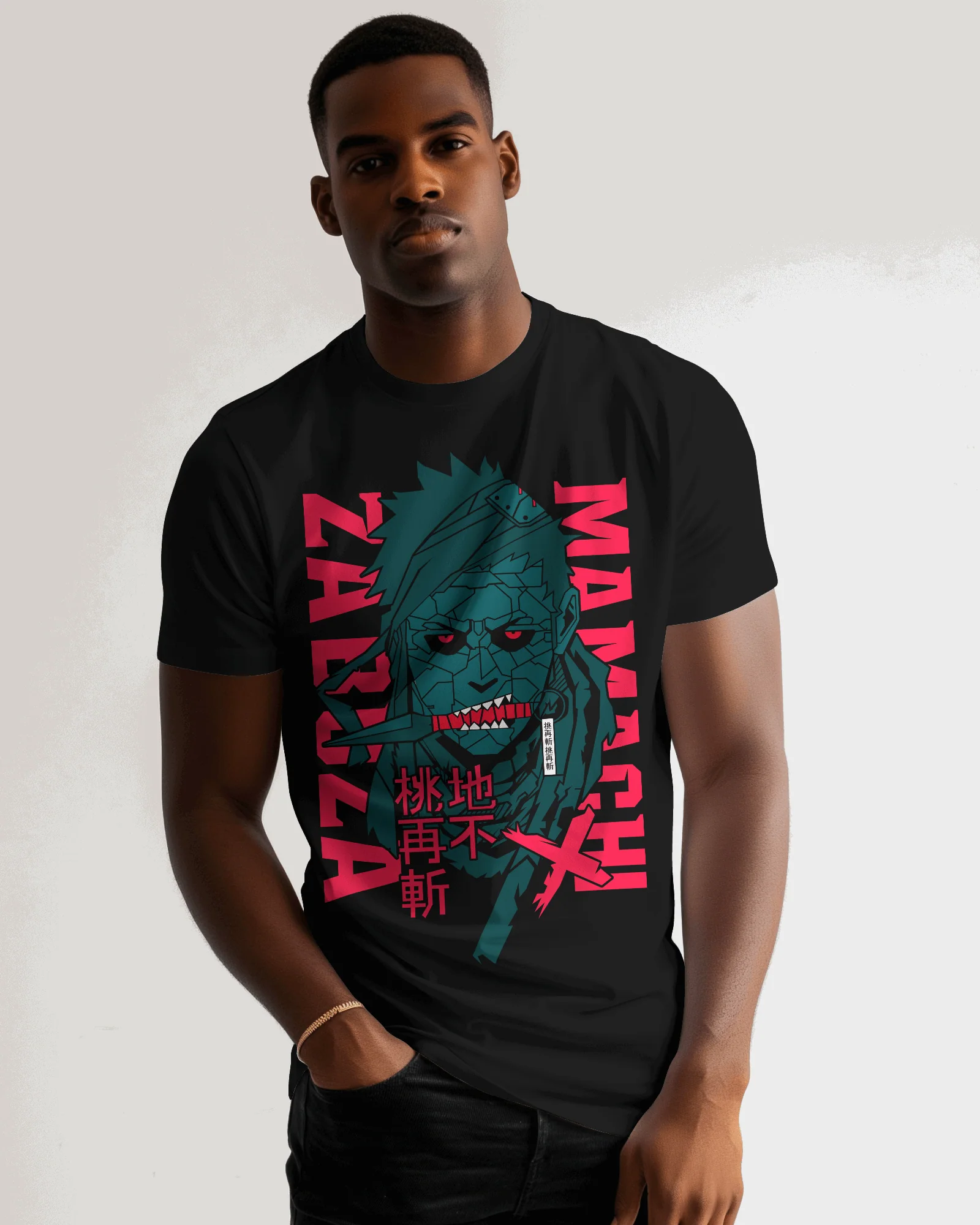 Zabuza Momochi Naruto Graphic T-Shirt - Image 2
