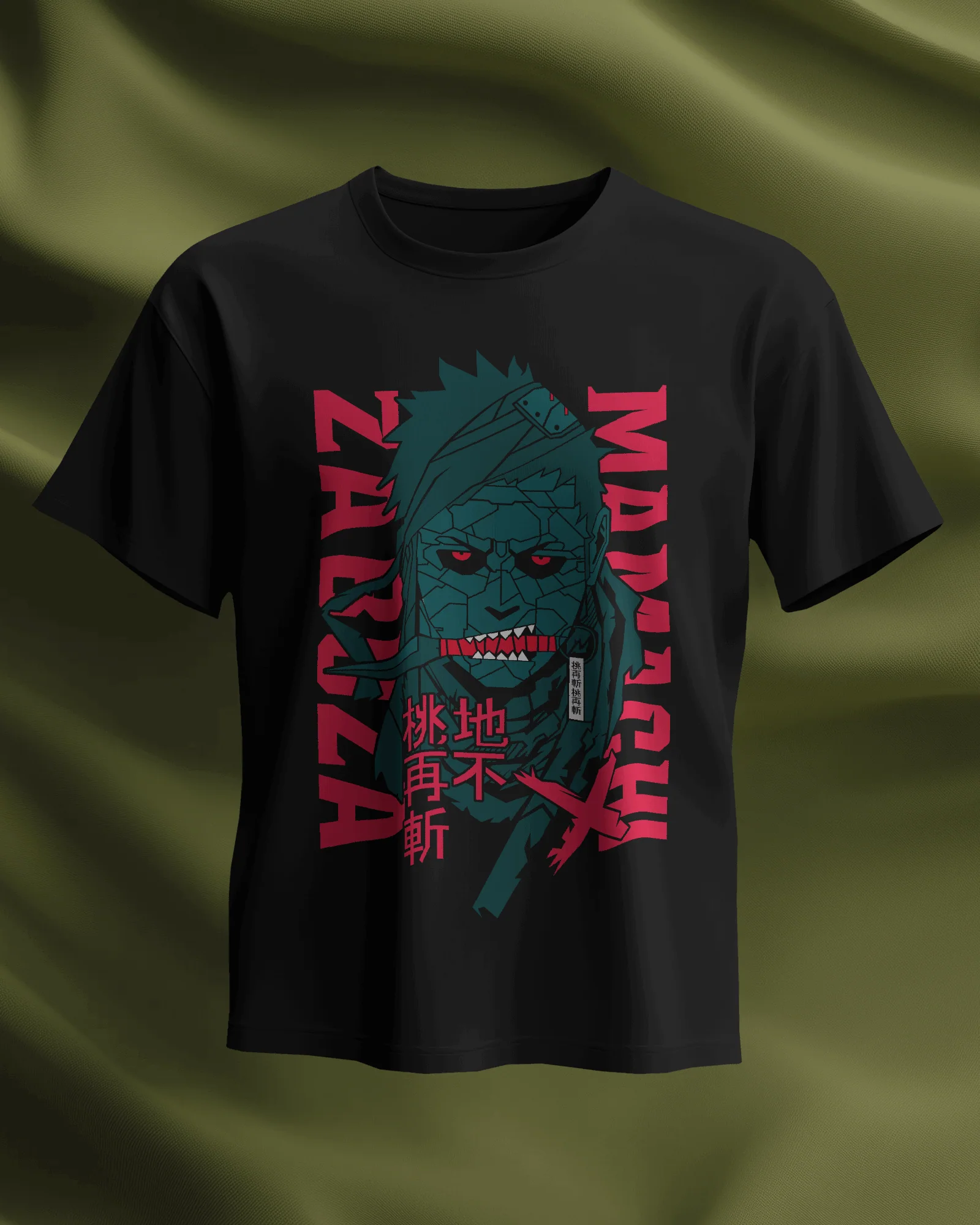 Zabuza Momochi Naruto Graphic T-Shirt - Image 3