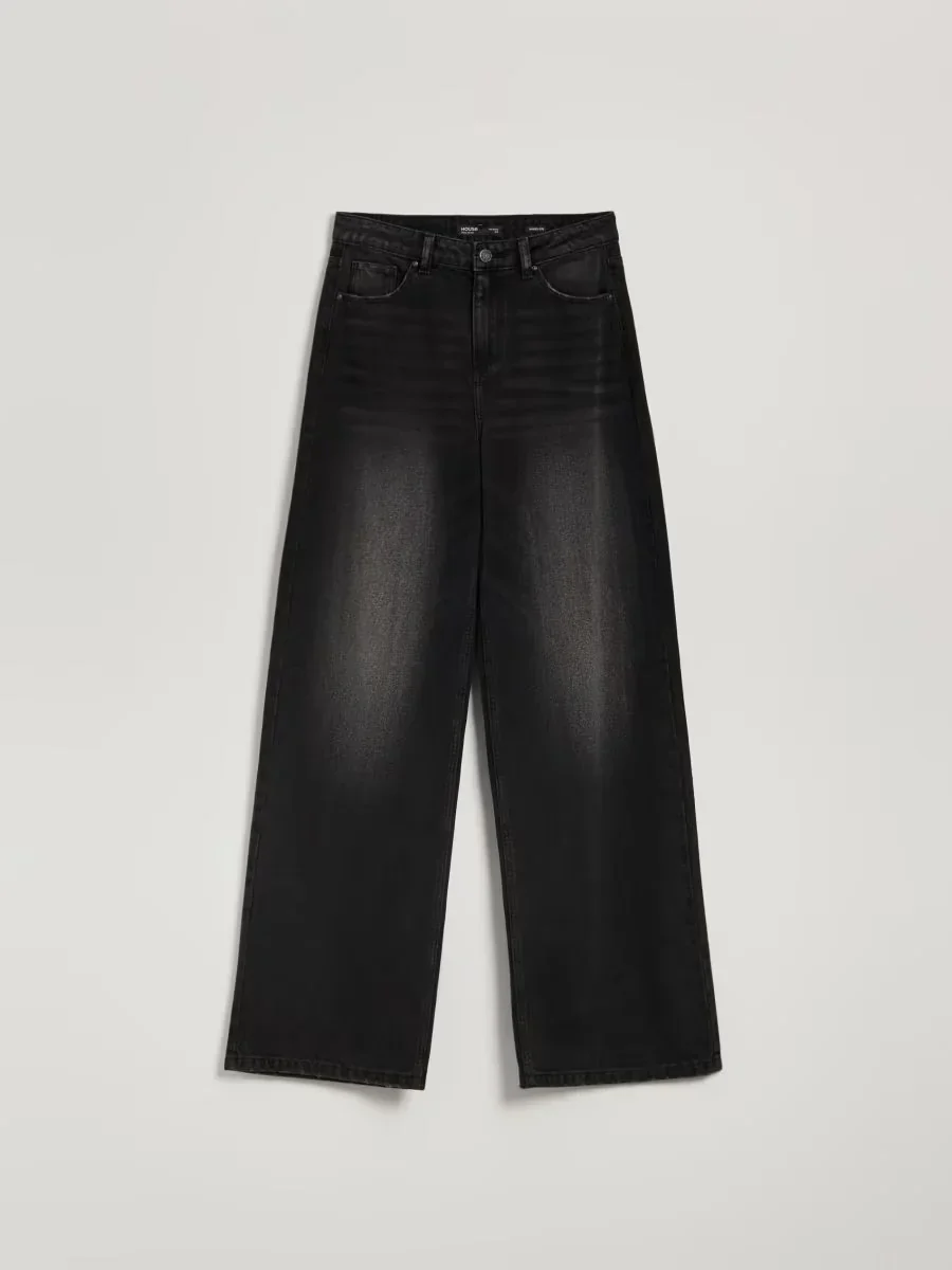 ZARA SURPLUS black wash wide leg Jeans - Image 2