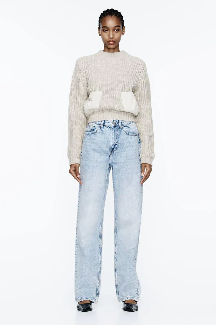 ZARA SURPLUS Lightblue Highwaist straightfit jeans