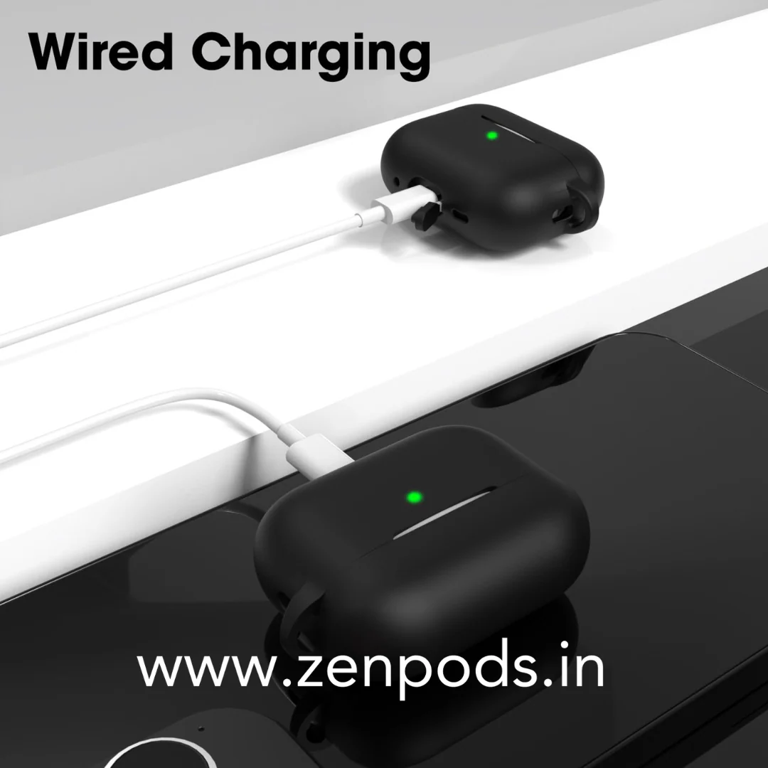 Zen-Case Silicon Cover + Triple Layer Shock Absorbing Protection + Keychain mount for Zenpods Pro 2 - Image 4