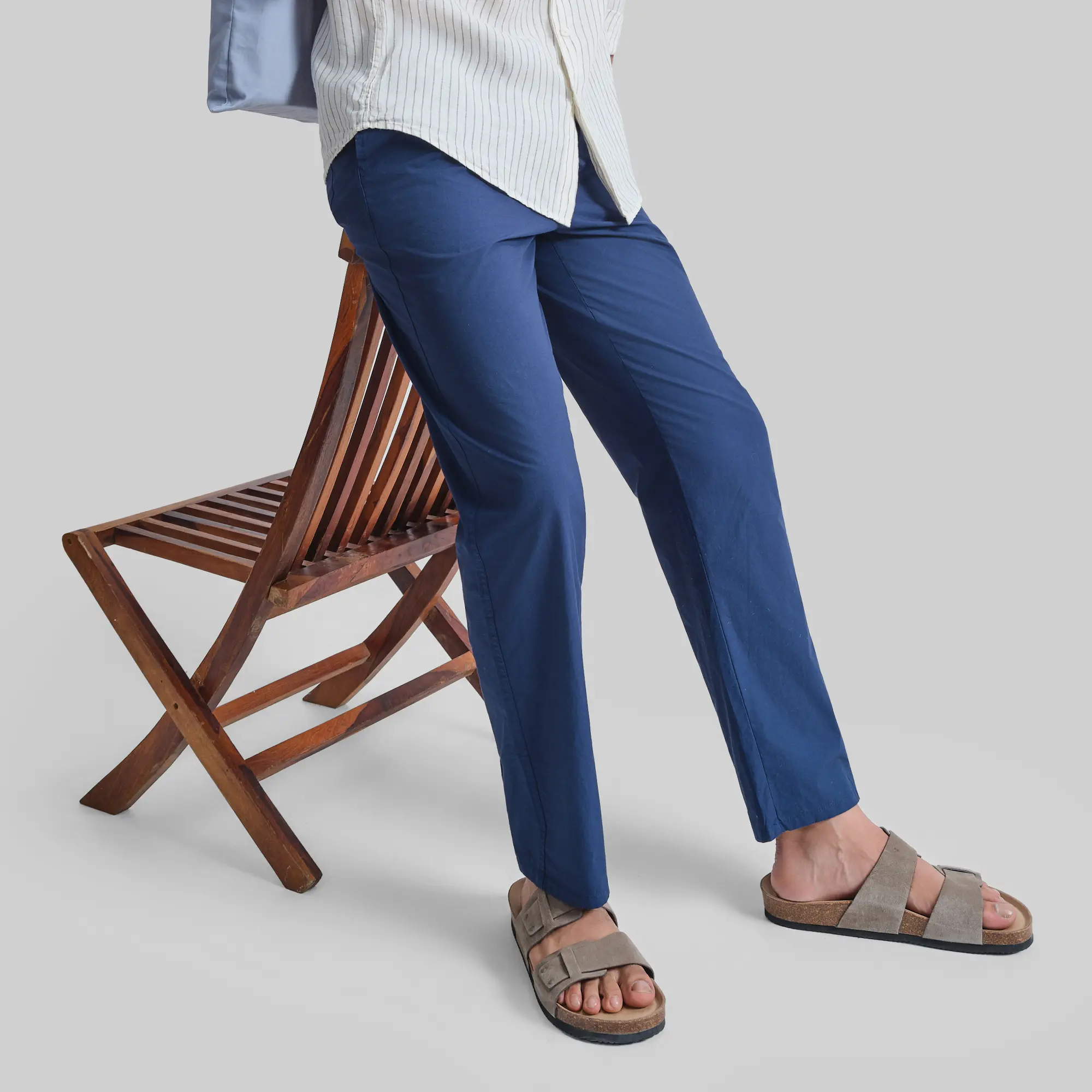 Zen Cotton Easy Pants Midnight Blue - Image 2