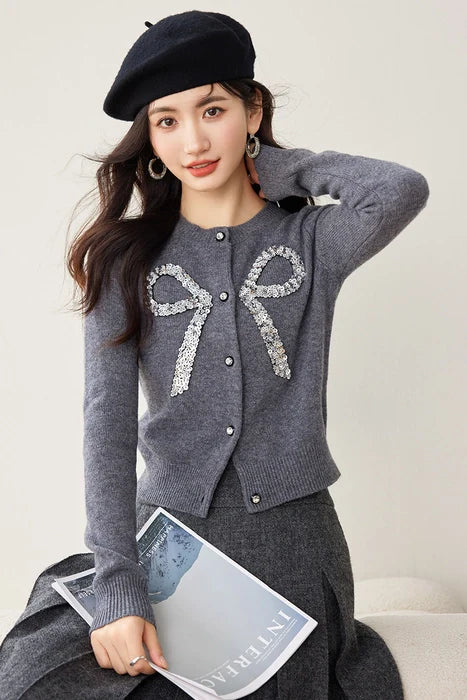Zimame Bow Sweater - Image 2