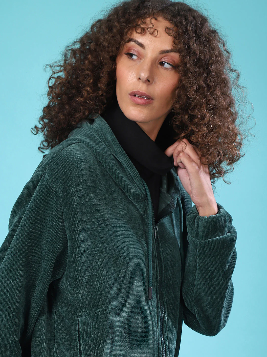 Zip-Front Fleece Hoodie - Image 6