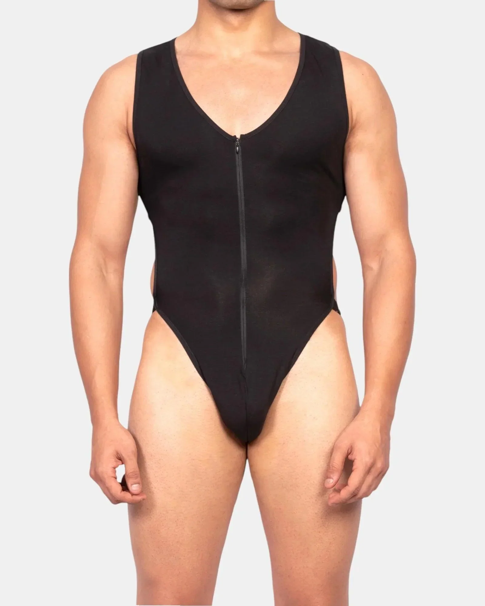 Zipper Bodysuit /Black - Image 38