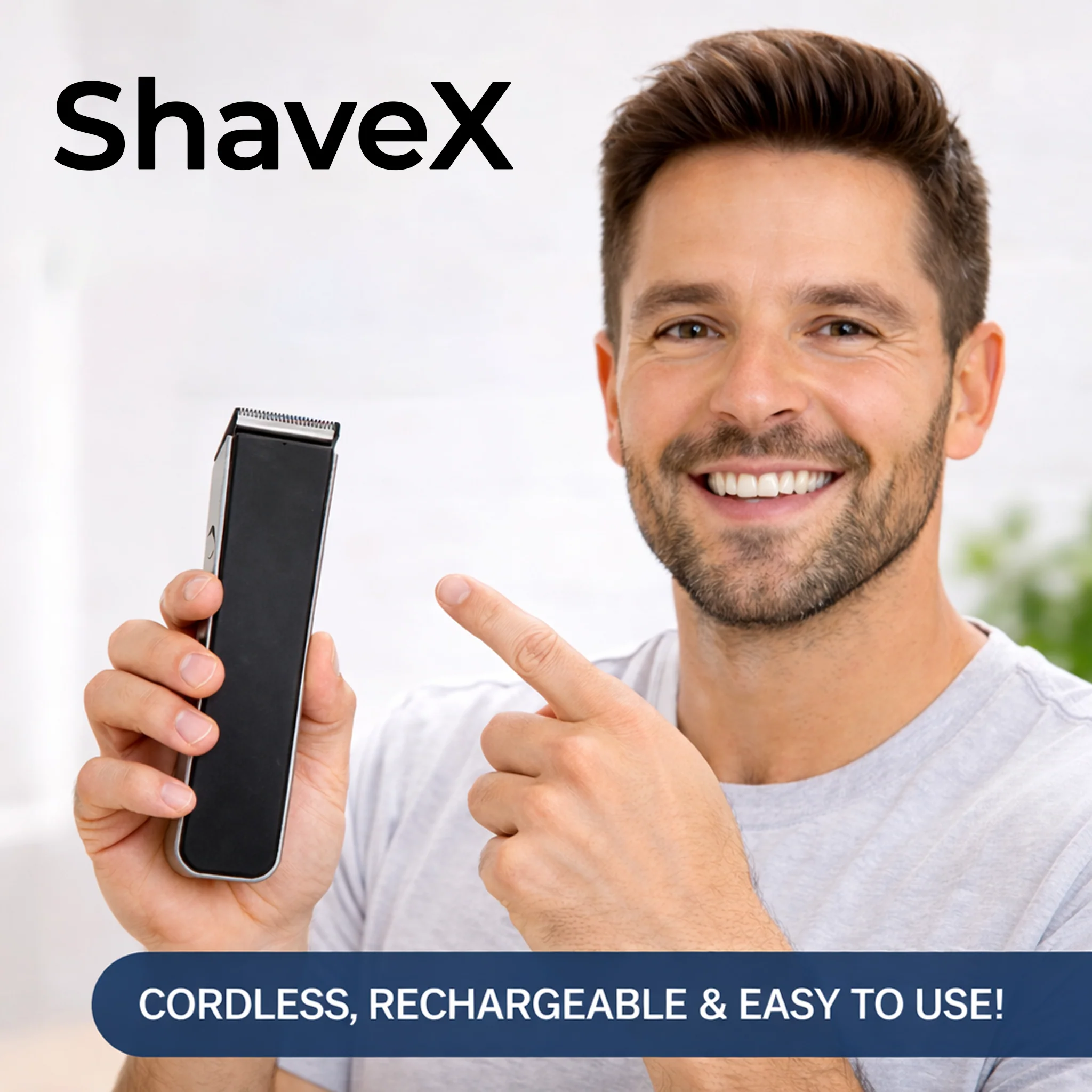 ZivX ShaveX | Professional Beard &amp; Hair Trimmer | 120 Min Runtime | Fast Charge | Stainless Steel Blades | Adjustable Length Settings | Cordless Grooming | Lightweight Design - Image 5