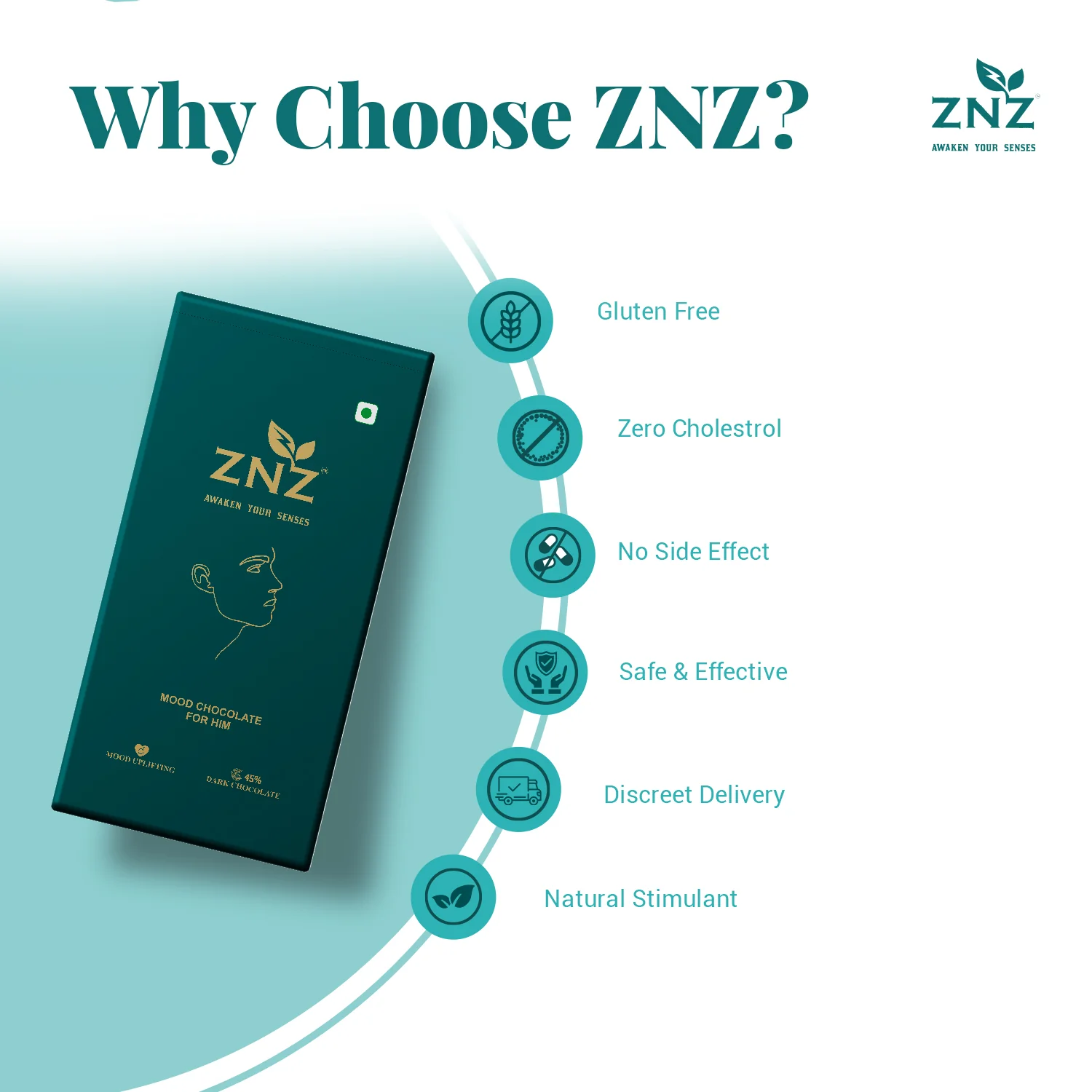ZNZ Mood Enhancing Aphrodisiac Chocolate for Men - Image 4