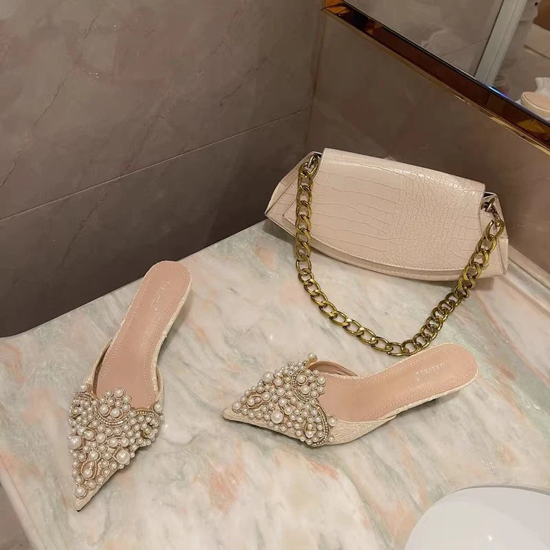 Zoey Luxe Beaded Mules - Image 2